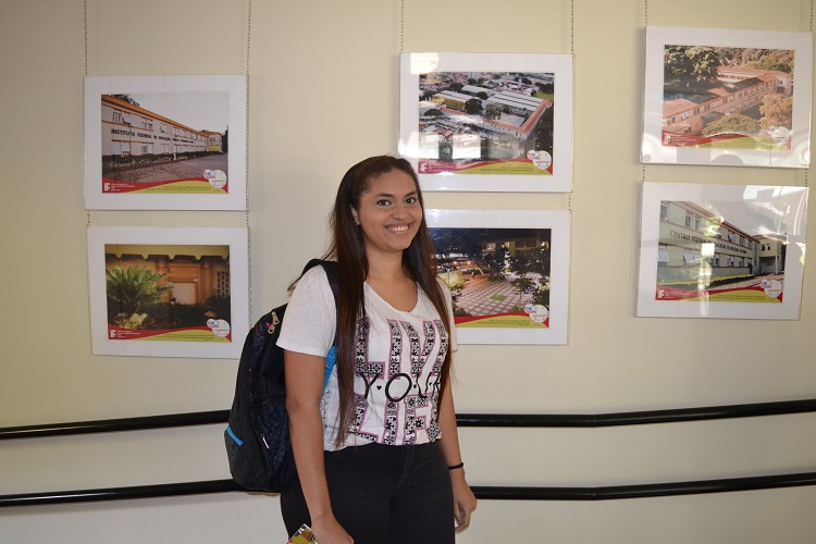 O pai de Renata fez curso técnico em Saneamento, na época da Escola Técnica Federal, e instruiu a filha a fazer Engenharia Ambiental e Sanitária na Instituição